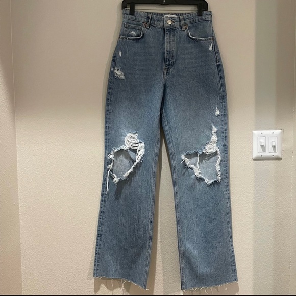 Zara High waist wide leg jeans Vloggers choice - Picture 2 of 4